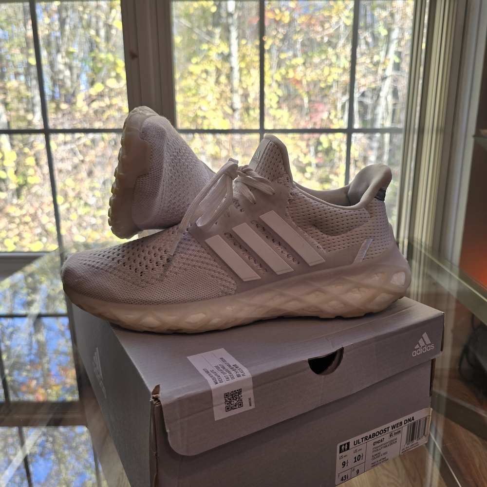 Adidas Ultraboost Web DNA White Athletic Shoes